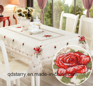 Hemstitch Linen Table Cover 2016 New Design